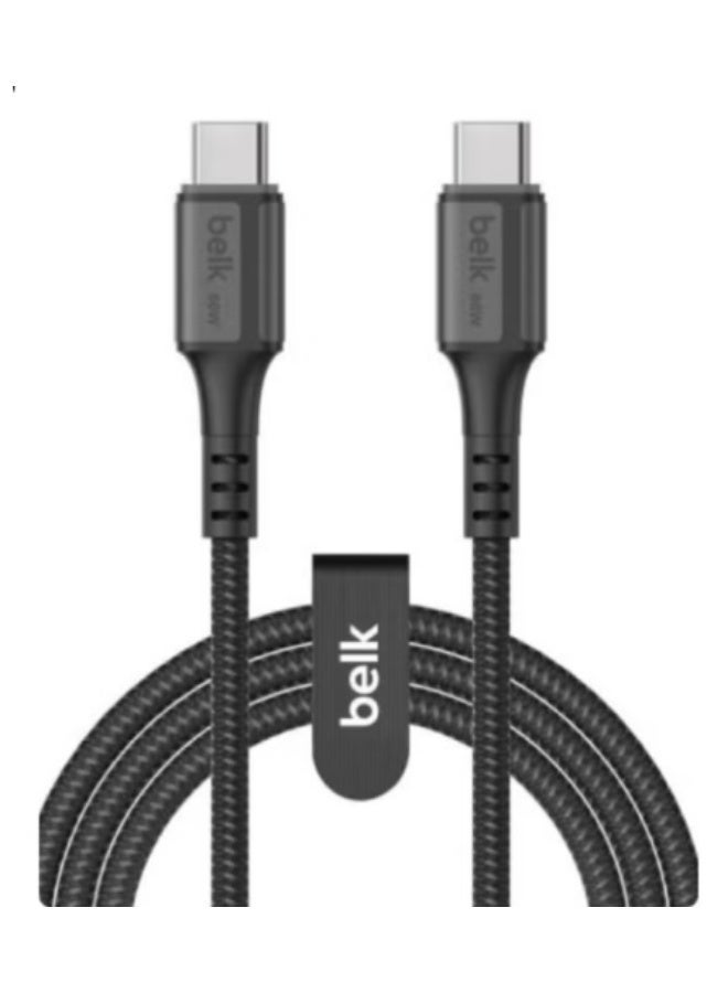 بيلك كابل USB C إلى USB C 60 وات شحن سريع 1.2 متر متوافق مع iPhone 17 16 15 Series MacBook Pro iPad Pro Samsung Galaxy S25 S24 Ultra Z Fold OPPO Honor OnePlus Huawei - Image 1